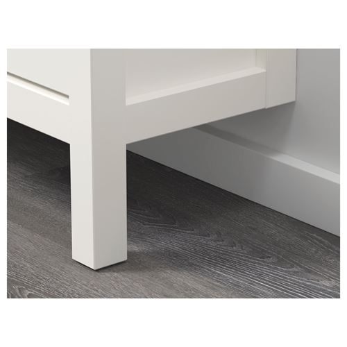 HEMNES ayakkabı dolabı, beyaz, 89x30x127 cm, 2 bölmeli