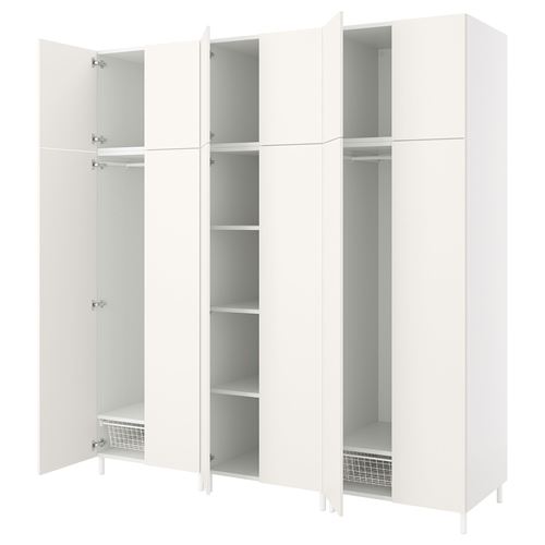 PLATSA/FONNES PLATSA gardırop, beyaz, 240x57x251 cm