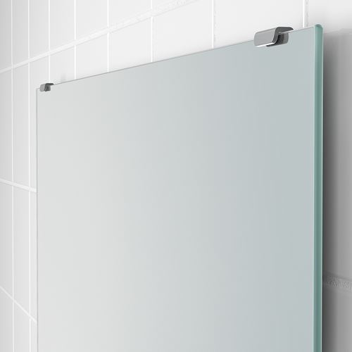 LETTAN banyo aynası, renksiz, 80x95 cm