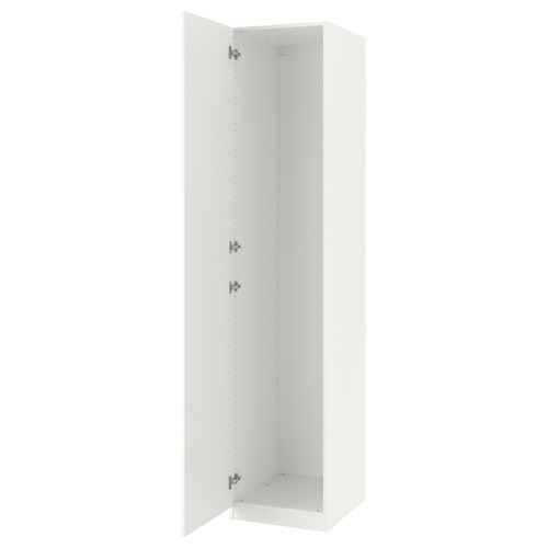 PAX/FARDAL PAX gardırop, beyaz-parlak cila beyaz, 50x37x236 cm
