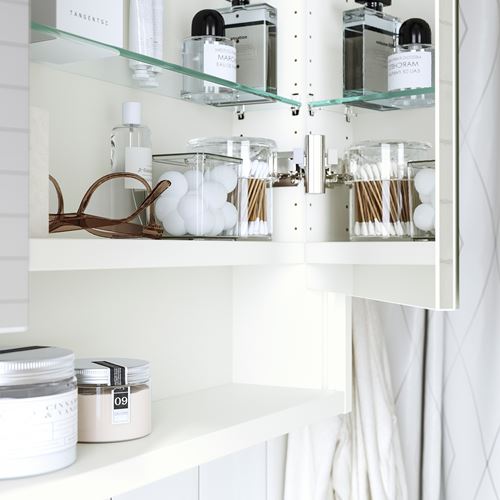 FAXÄLVEN banyo duvar dolabı, beyaz, 60x15x95 cm