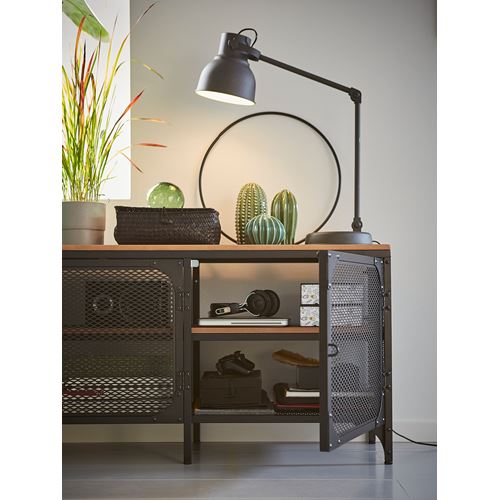 FJÄLLBO tv sehpası, siyah, 150x54 cm
