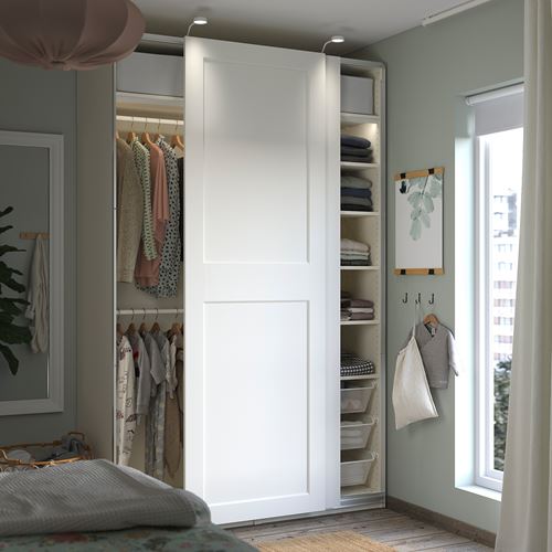 PAX/GRIMO PAX gardırop, beyaz, 150x66x236 cm