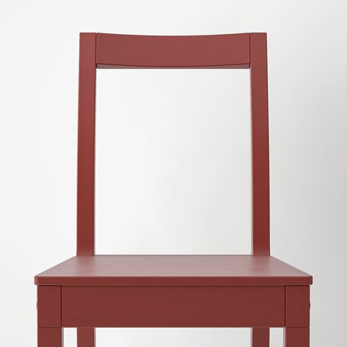 PINNTORP ahşap sandalye, kırmızı