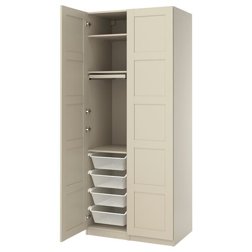PAX/BERGSBO PAX gardırop, bej, 100x60x236 cm