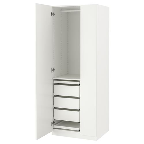 PAX/FORSAND PAX gardırop, beyaz, 75x60x201 cm