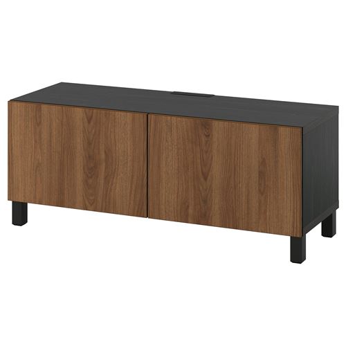 BESTÅ tv sehpası, venge-ceviz görünüm, 120x42x48 cm, LAPPVIKEN, STUBBARP
