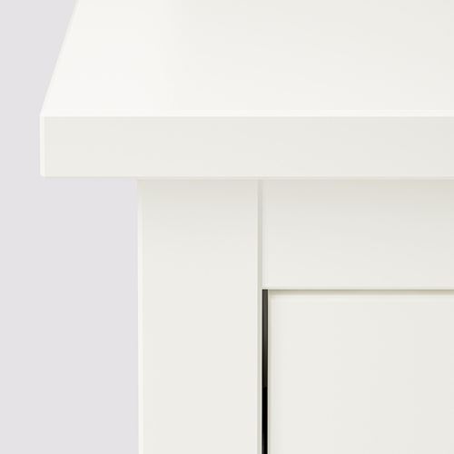 HEMNES ayakkabı dolabı, beyaz, 89x30x127 cm, 2 bölmeli