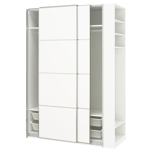 PAX/MEHAMN PAX sürgü kapaklı gardırop, beyaz, 170x66x236 cm