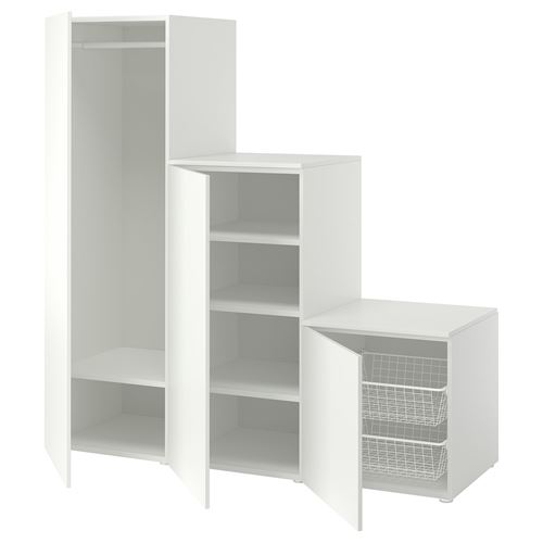 PLATSA PLATSA gardırop, beyaz, 180x57x181 cm