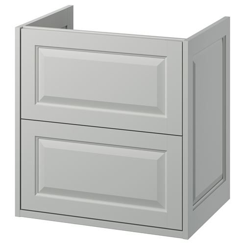 TÄNNFORSEN lavabo dolabı, açık gri, 60x48x63 cm, 2 çekmeceli