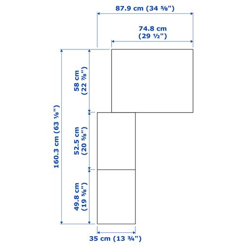 PAX/FLISBERGET PAX köşe gardırop, beyaz-açık bej, 160/88x236 cm