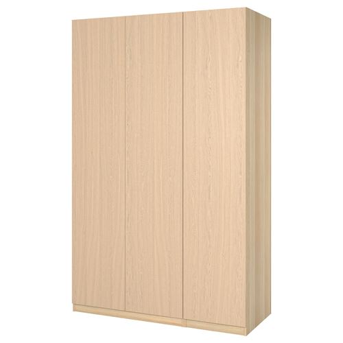 PAX/FORSAND PAX gardırop, ağartılmış meşe görünümlü, 150x60x236 cm