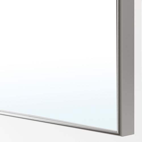 PAX/FORSAND/ÅHEIM PAX gardırop, ağartılmış meşe görünümlü-aynalı cam, 150x60x236 cm