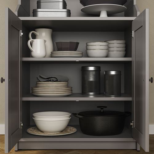 HAUGA büfe, gri, 70x116 cm