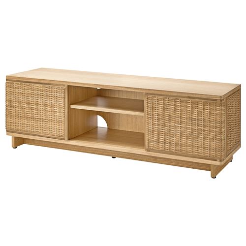 FRYKSÅS tv sehpası, rattan, 157x41x49 cm