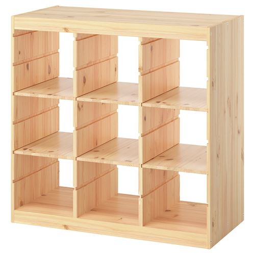 TROFAST saklama ünitesi, çam, 93x44x91 cm, raflı
