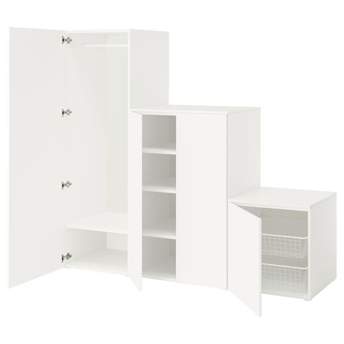 PLATSA/FONNES PLATSA gardırop, beyaz, 200x57x181 cm