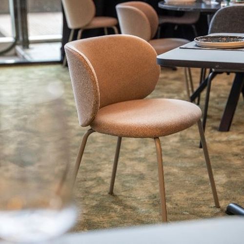 KRYLBO döşemeli sandalye, Tonerud koyu bej