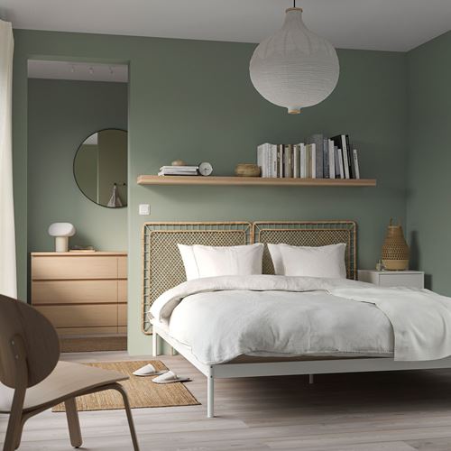 TOLKNING yatak başı, rattan, el yapımı