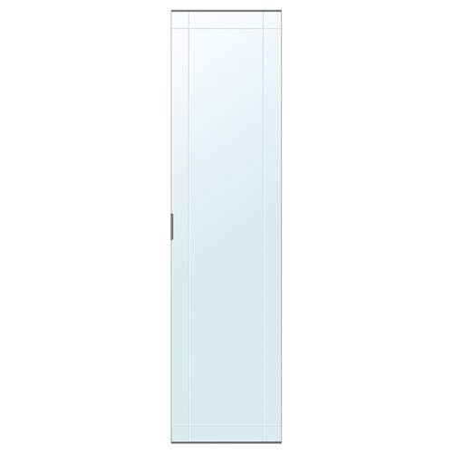 KAMMARTORP gardırop kapağı, gri-ayna, 50x195 cm, menteşesiz