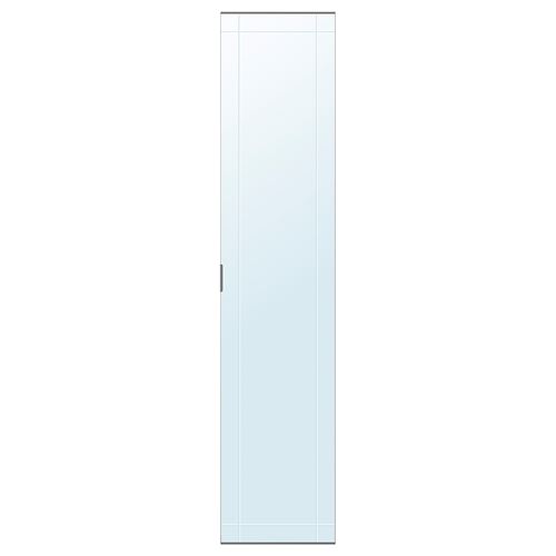 KAMMARTORP gardırop kapağı, gri-ayna, 50x229 cm, menteşesiz