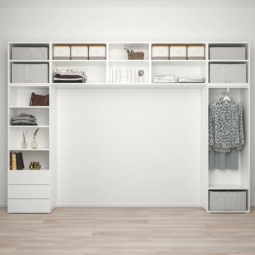 PLATSA PLATSA gardırop, beyaz, 340x42x241 cm