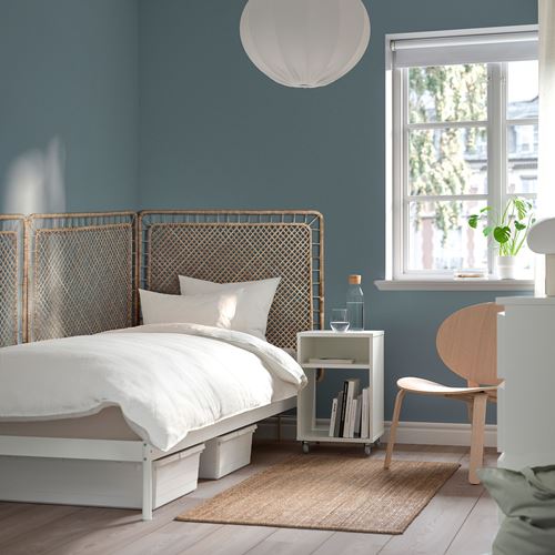 TOLKNING yatak başı, rattan, el yapımı