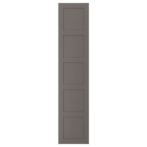 BERGSBO gardırop kapağı, koyu gri, 50x229 cm, menteşesiz