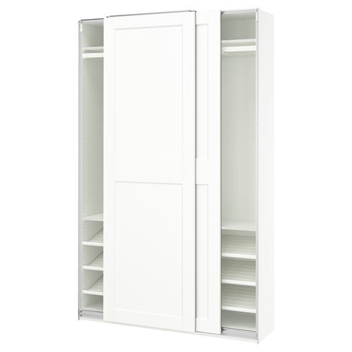 PAX/GRIMO PAX sürgü kapaklı gardırop, beyaz, 150x43x236 cm