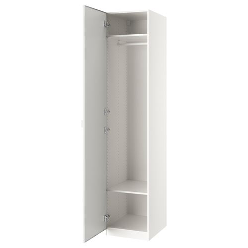 PAX/ÅHEIM PAX gardırop, beyaz-aynalı cam, 50x60x236 cm