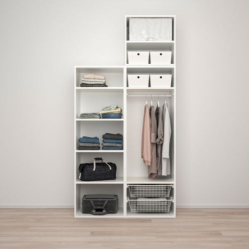 PLATSA/FONNES PLATSA gardırop, beyaz, 120x57x251 cm
