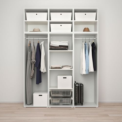 PLATSA/FONNES PLATSA gardırop, beyaz, 180x57x241 cm