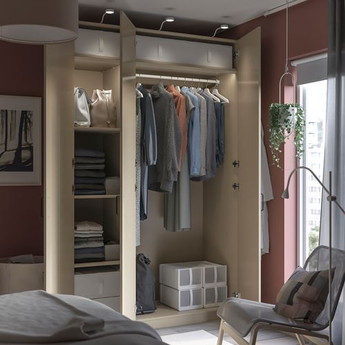 PAX/FORSAND PAX gardırop, bej, 150x60x236 cm