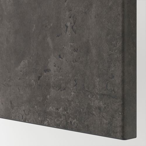 BESTÅ tv sehpası, beyaz-koyu gri, 120x42x48 cm, KALLVIKEN