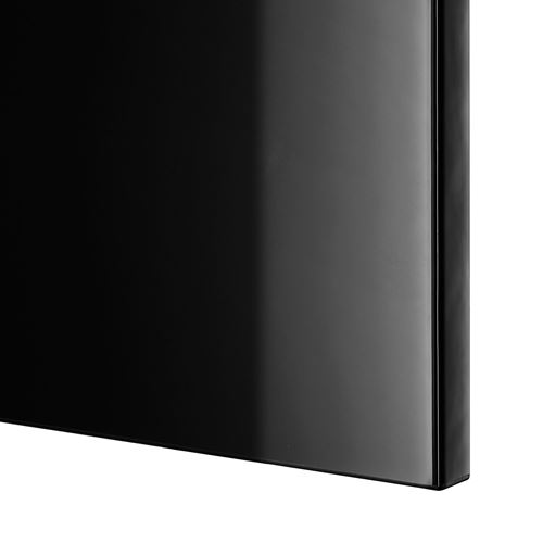 BESTÅ tv sehpası, venge-siyah, 180x42x74 cm, SELSVIKEN/GLASSVIK, çıt çıt raylı
