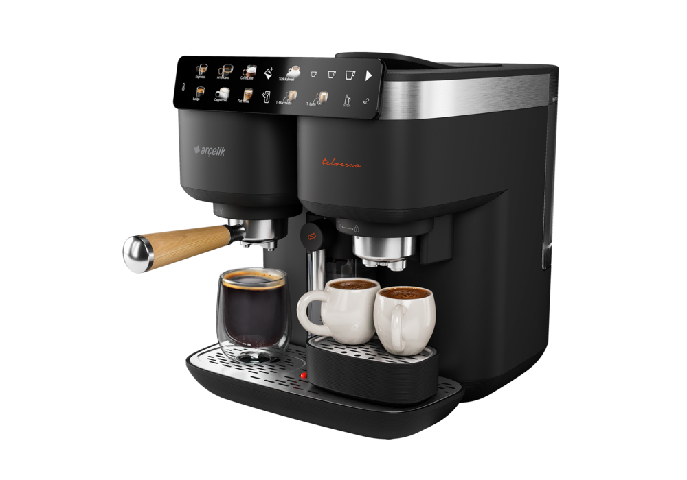 Arçelik TEM 9690 Telvesso® Türk Kahvesi Makinesi & Yarı Otomatik Espresso Makinesi