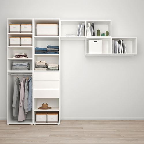 PLATSA PLATSA gardırop, beyaz, 300x57x241 cm
