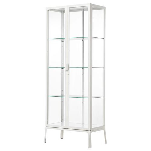 MILSBO cam vitrin, beyaz, 73x175 cm