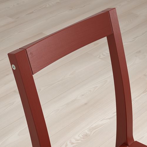 PINNTORP ahşap sandalye, kırmızı