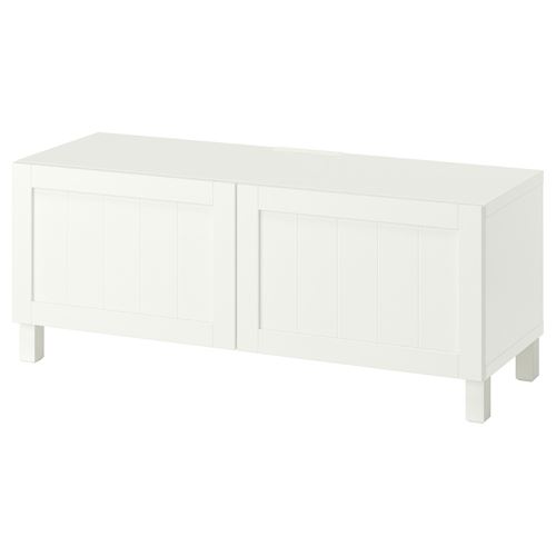 BESTÅ tv sehpası, beyaz, 120x42x48 cm, PIPMAKARE