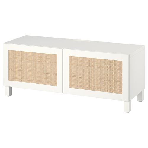 BESTÅ tv sehpası, beyaz, 120x42x48 cm, STUDSVIKEN, STUBBARP